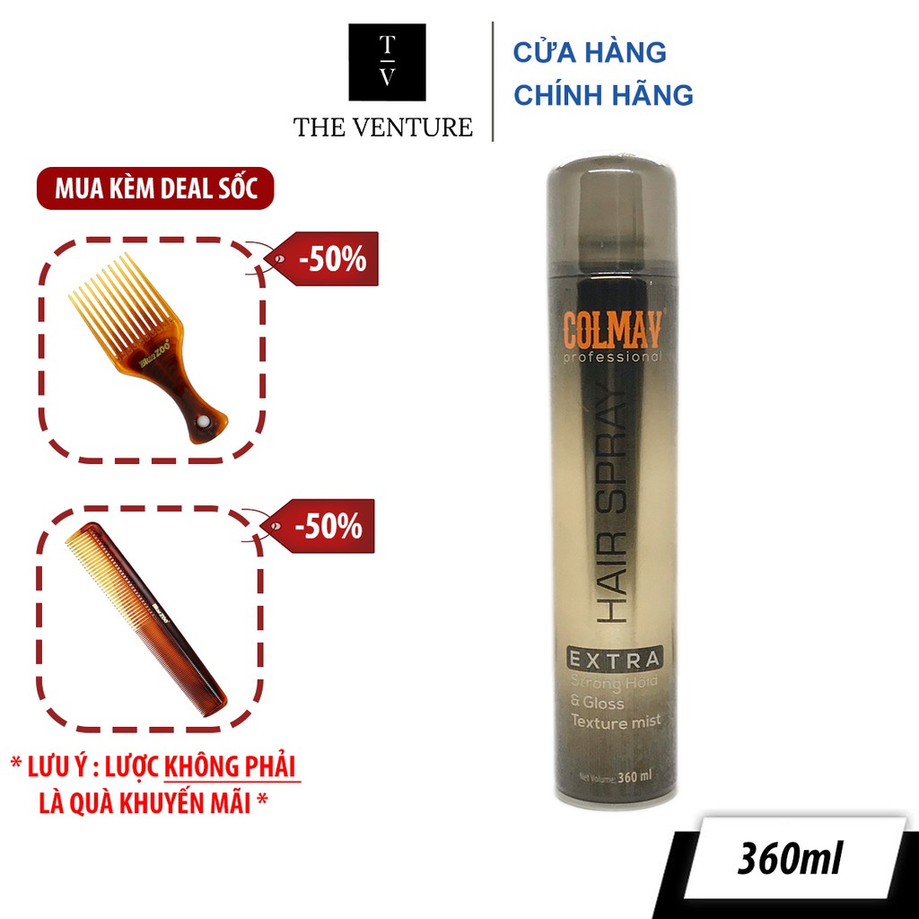 Gôm xịt tạo kiểu tóc Colmav Hair Spray Extra Strong Hold Chính Hãng - 360ml