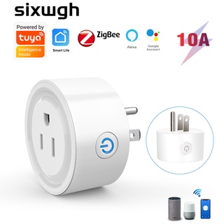 Tuya ZigBee Ổ cắm thông minh US Smart Plug Hẹn giờ hoạt động với ứng dụng cuộc sống thông minh Giọng nói Alexa Google Home