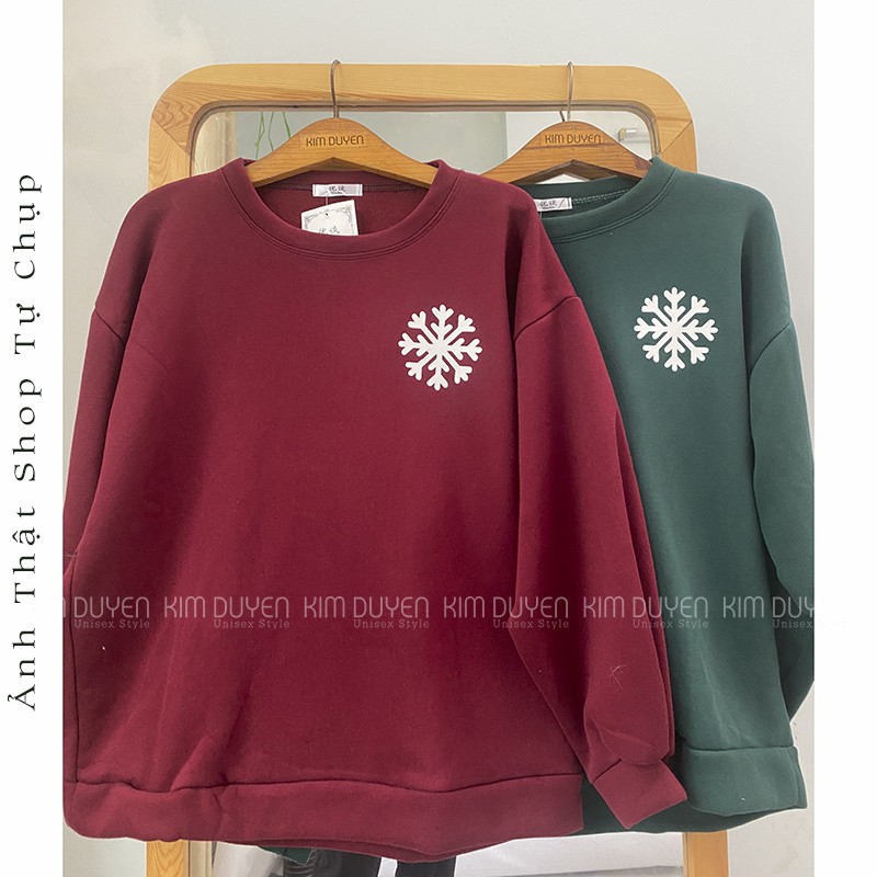 Áo Sweater Giáng Sinh Áo Sweater Noel Chất Nỉ Ngoại Dày Dặn [Ảnh Thật]