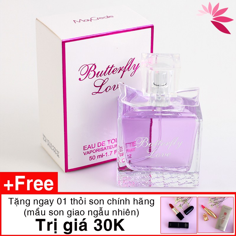 Nước hoa nữ , nước hoa chính hãng lưu hương lâu MayCreate Butterfly Love 50ml Tặng Son 30k Nh07 | BigBuy360 - bigbuy360.vn