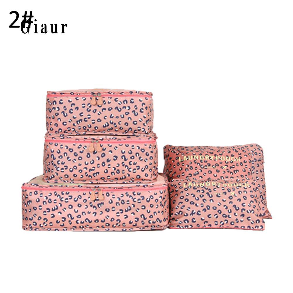 Set 6 túi đựng đồ đa năng bằng vải oxford nhiều kích cỡ thiết kế đẹp mắt tiện dụng