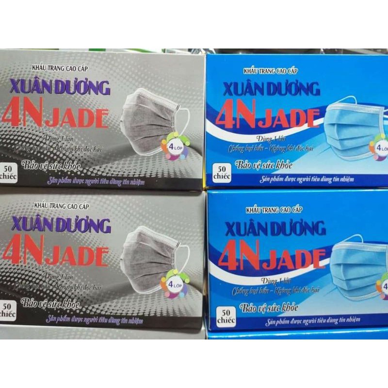 Khẩu trang y tế Xuân Dương 4 lớp hộp 50 cái