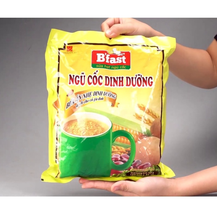 Ngũ cốc dinh dưỡng có đường /ít đường B'Fast (bịch 500g - 20 góix25gr)