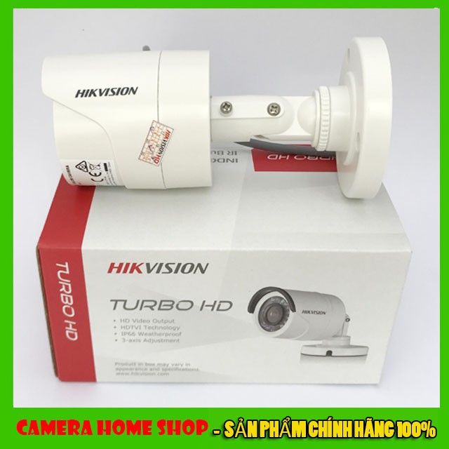 Camera Hikvision HD-TVI 720P thân trụ hồng ngoại 20m; vỏ nhựa