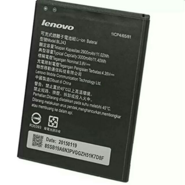 Pin lenovo K3 note BL-243 chính hãng