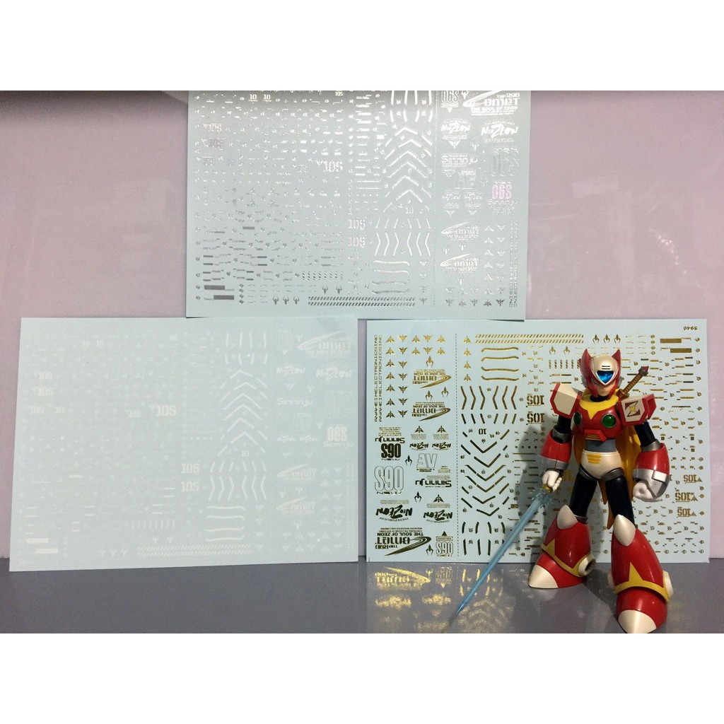 Decal nước dán mô hình MG RG HG Sinanju - Water sticker