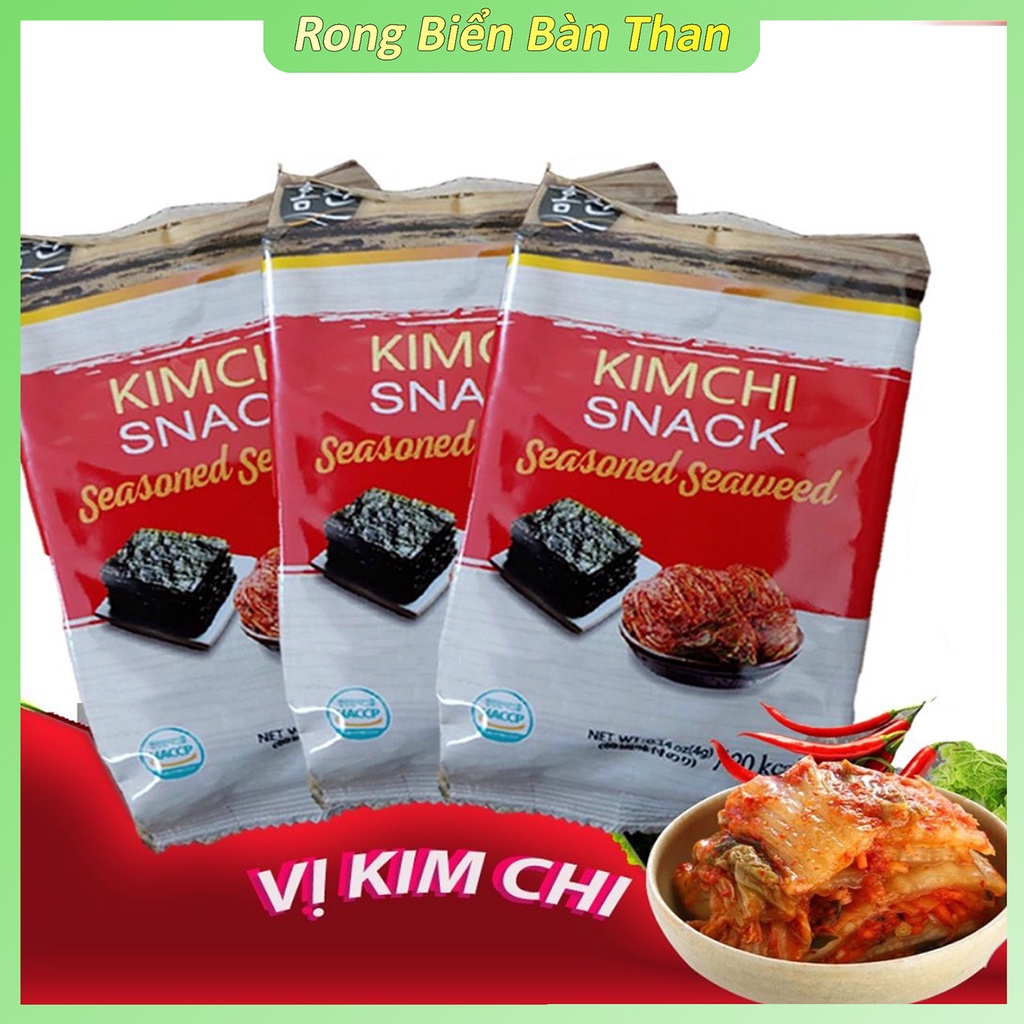 Combo 4 Gói Rong Biển Ăn Liền HQ Đủ Vị Siêu Tiết Kiệm - Rong Biển Tẩm Vị - Rong Biển Lá - Rong Biển Ăn Liền - HCM