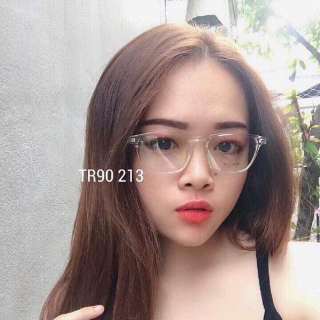 Gọng kính mắt cận vuông nhỏ nhựa dẻo nam nữ 213 nhiều màu, chất liệu dẻo, đeo thời trang chống bụi | BigBuy360 - bigbuy360.vn
