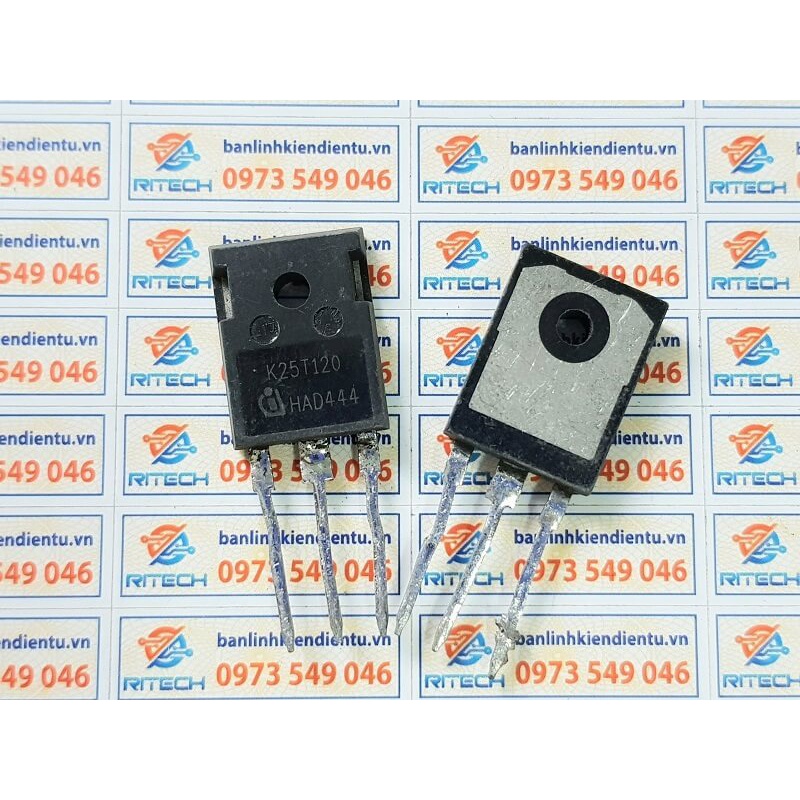 [Combo 3 chiếc] K25T120, IKW25N120T IGBT 25A/1200V TO-3P Tháo Máy