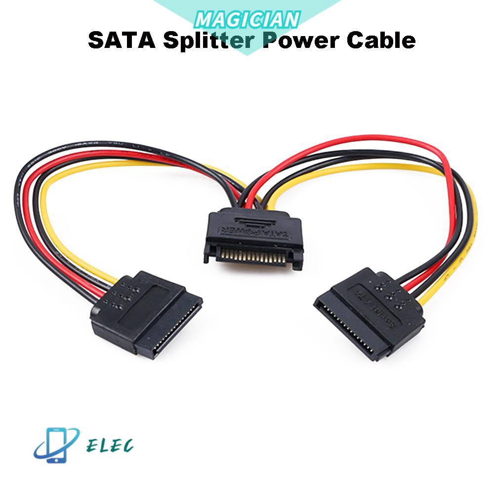 Dây cáp chia nguồn SATA từ 1 đầu đực sang 2 đầu cái