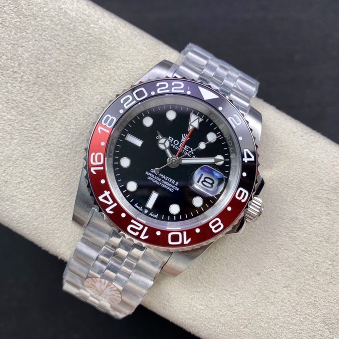 Đồng hồ Rolex nam Greenwich được trang bị vòng gốm chuyển động cơ học tự động đường kính 40mm