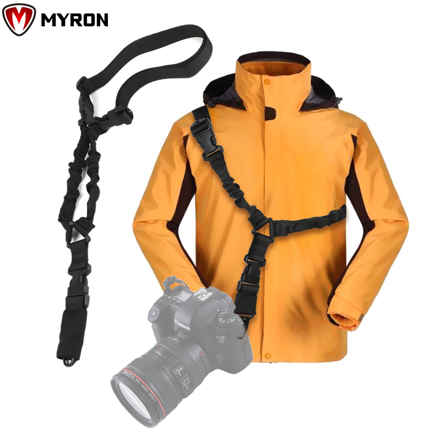 MYRON Heavy Duty Camera Neck Gifts for Men Adjustable Rope with Shoulder Pad Friends black Sling Outdoor Activities Safety Sling