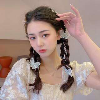 Kẹp tóc dây bướm đính đá thời trang