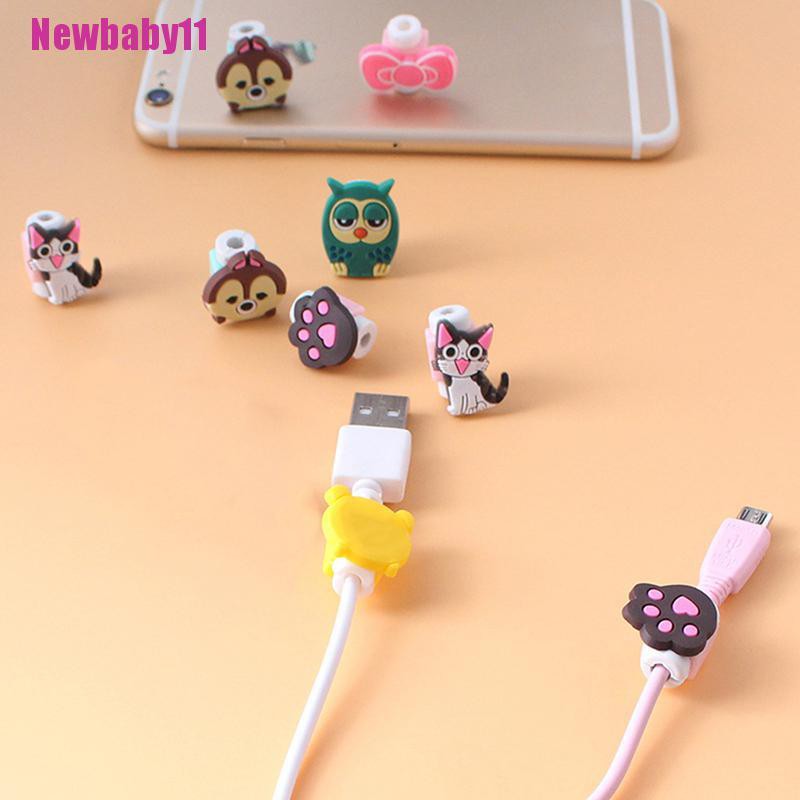 Phụ Kiện Bảo Vệ Dây Cáp Sạc Điện Thoại Hình Hoạt Hình Dễ Thương BABY11