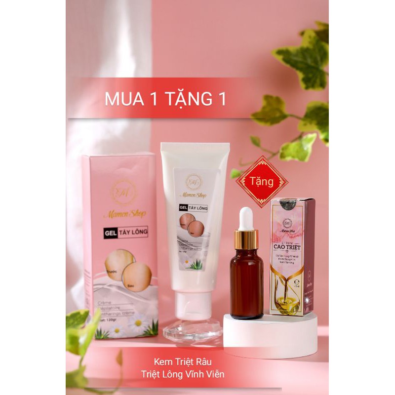 (Tặng serum ức chế mọc lại)Kem Triệt Râu, Lông Vĩnh Viễn Sạch Tận Gốc 120ml | BigBuy360 - bigbuy360.vn