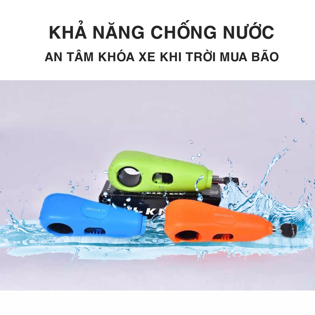 Ổ khóa chống trộm xe máy, khóa tay ga kết hợp tay phanh, khóa thắng xe gắn máy, còi báo động chống phá khóa, Giadungbpm