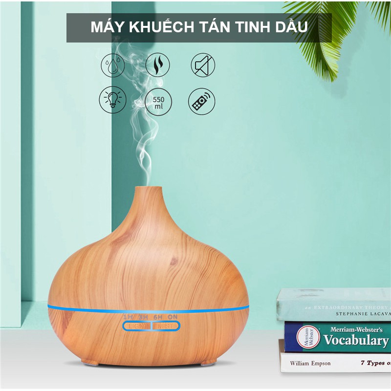 [Chính Hãng] Máy xông Tinh dầu vân gỗ Julyhouse