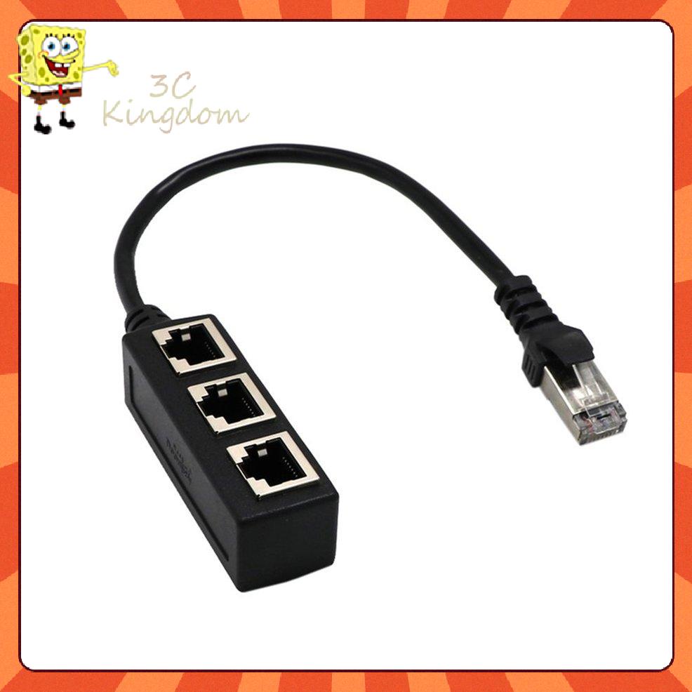 Cáp Chia Cổng Mạng Lan Rj45 1 Male Sang 2 / 3 Female