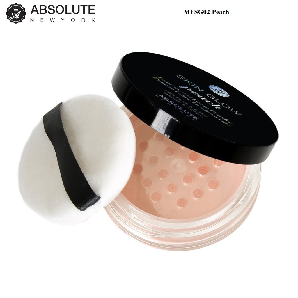 Phấn phủ bột tạo sáng Absolute NewYork Skin Glow Powder MFSG02 Peach 4g