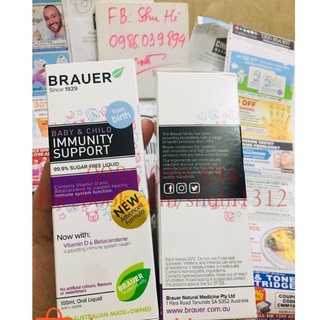 Siro Tăng đề kháng Brauer Immunity Support 100ml - Úc
