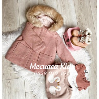 Áo khoác dạ zara hồng bé gái tqxk xuất dư xịn