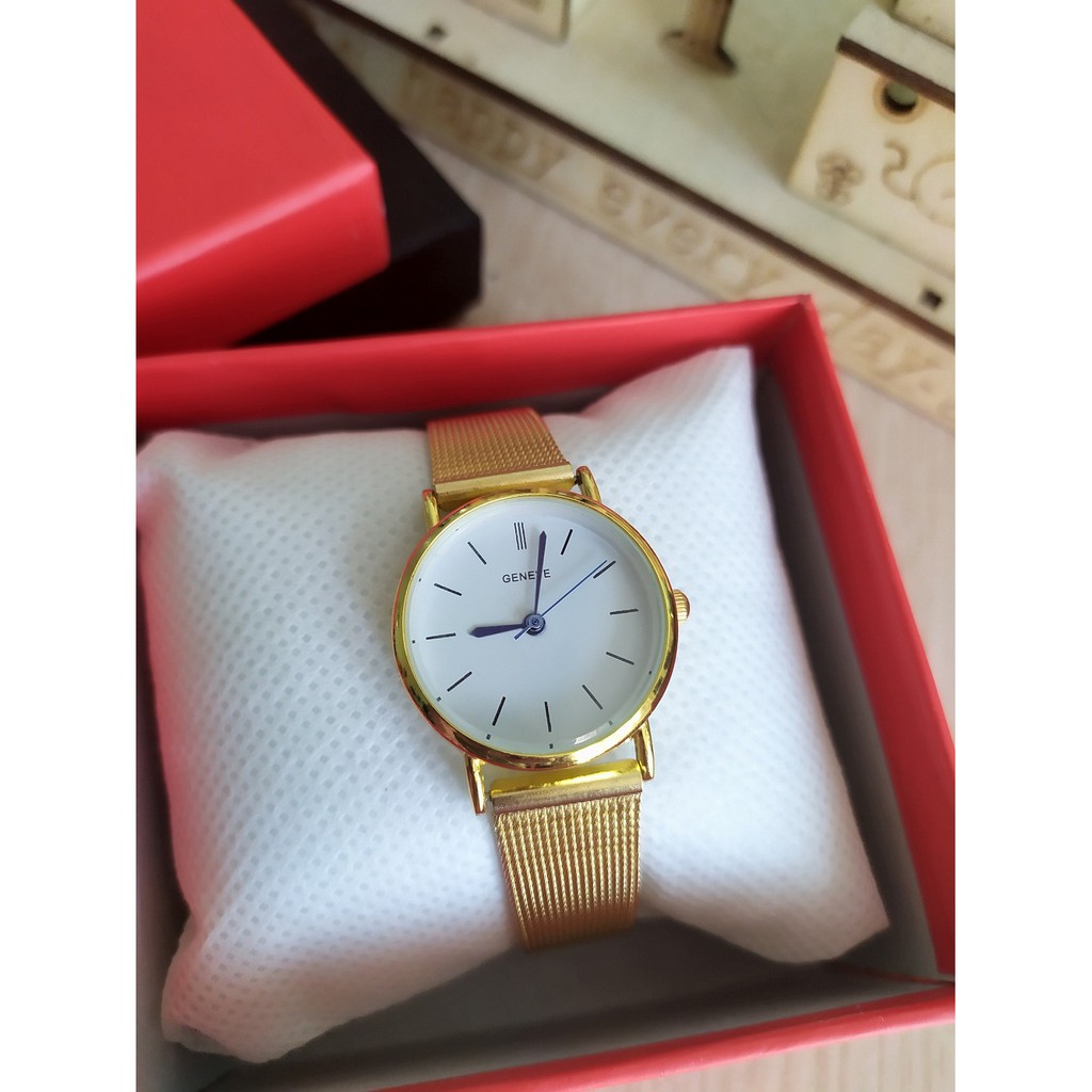 Đồng hồ nữ GENEVE bản Gold lịch lãm chính hãng | BigBuy360 - bigbuy360.vn