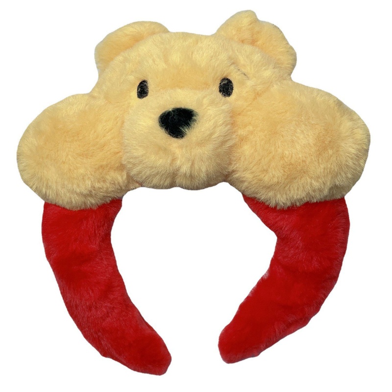 Băng Đô Cài Tóc Hình Thỏ / Gấu Hoạt Hình Bằng Lông Nhung Dễ Thương Xinh Xắn