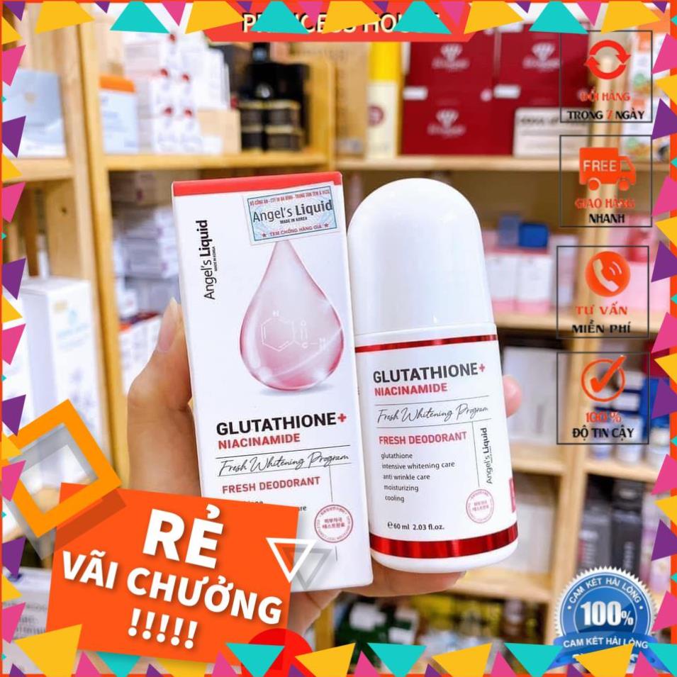 [ Chính Hãng ] Lăn Nách Glutathione, mờ thâm, dưỡng trắng da Angel Liquid Glutathione plus 60ml - Prin.shop