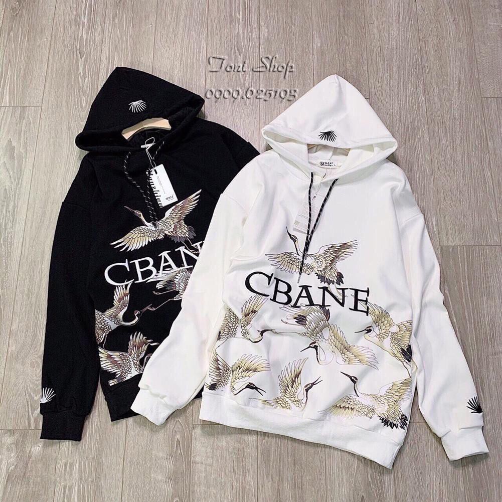 ÁO HOODIE NỈ NGOẠI HD850 (Crane - Con Hạc - Kèm Ảnh Thật) | BigBuy360 - bigbuy360.vn