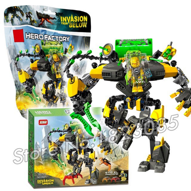 - Đồ chơi Lego hero 8687 - robot vàng