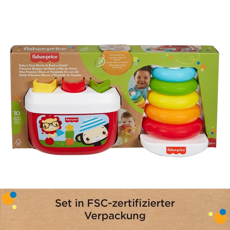 Combo đồ chơi thả khối + Xếp vòng Fisher Price Mỹ