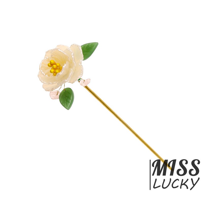 Trâm cài tóc hình hoa phong cách Trung Hoa thanh Vintage thanh lịch