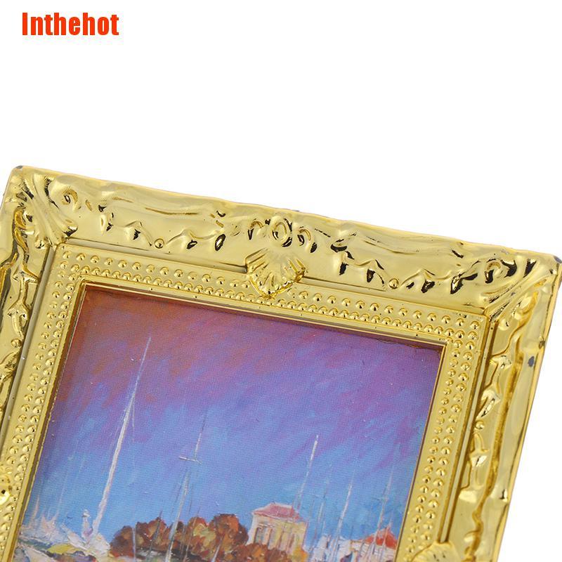 Khung Tranh Sơn Dầu Mini Tỉ Lệ 1: 12 Trang Trí Nhà Búp Bê