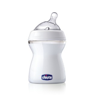 Bình sữa cổ nghiêng núm silicone Chicco 250ml
