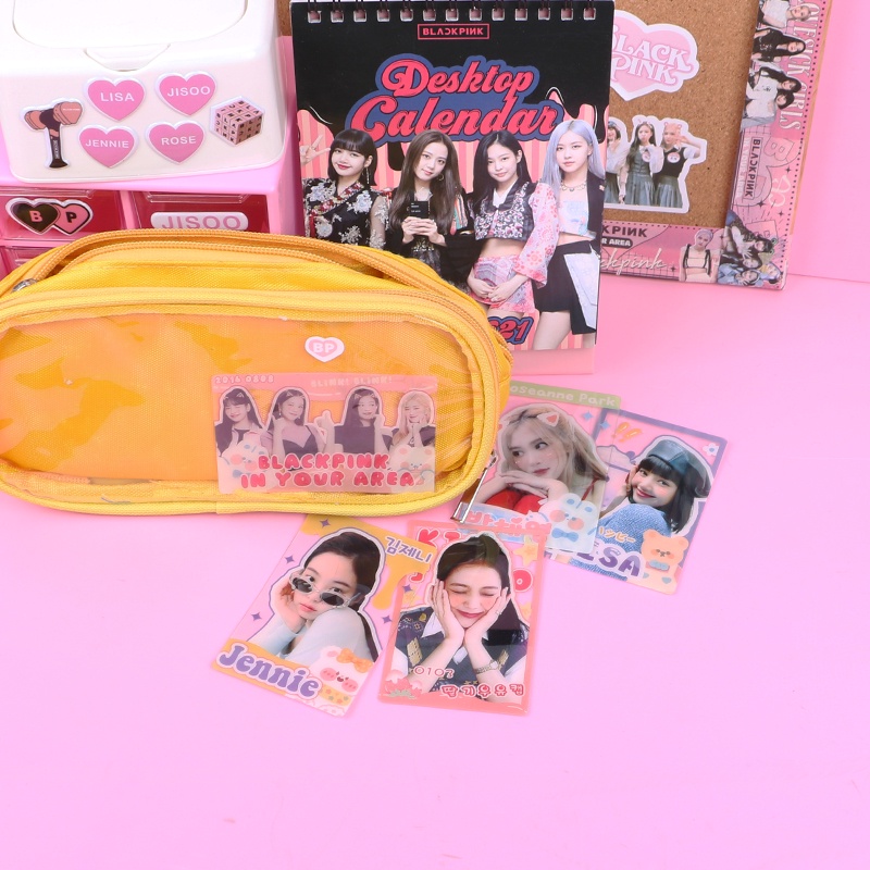 Thẻ hình Blackpink Lisa Rosé Jennie Jisoo trong suốt dùng trang trí