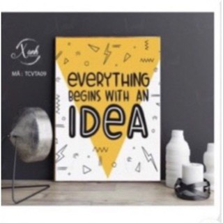 Combo 6 tranh canvas động lực 40x60cm trang trí văn phòng