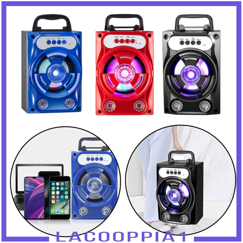 Loa Bluetooth Không Dây Siêu Trầm Lacooppia1 Hỗ Trợ Thẻ Nhớ Tf