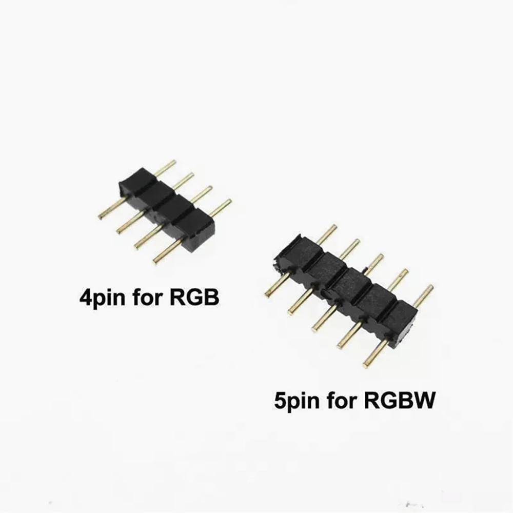 Phụ Kiện Kim Nối Hai Đầu Đực 5Pin Cho Dây Đèn Led RGB