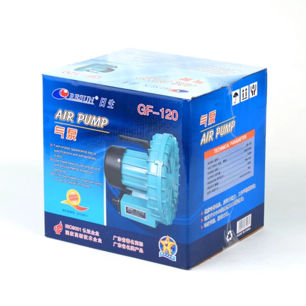 Máy sủi bể hải sản cánh quạt Resun GF 250, GD 120