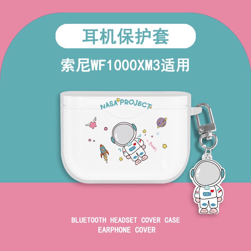 Hàng Có Sẵn! Vỏ Bảo Vệ Hộp Sạc Tai Nghe Sony WF-1000 XM3 Trong Suốt Họa Tiết Hoạt Hình Melody Xinh Xắn