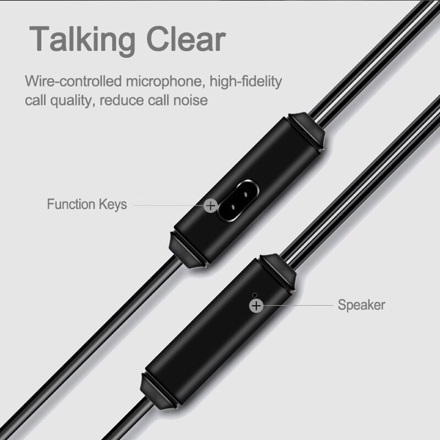 Tai nghe dây Hoco M14 chân cắm 3.5 có mic chất liệu dây dẻo