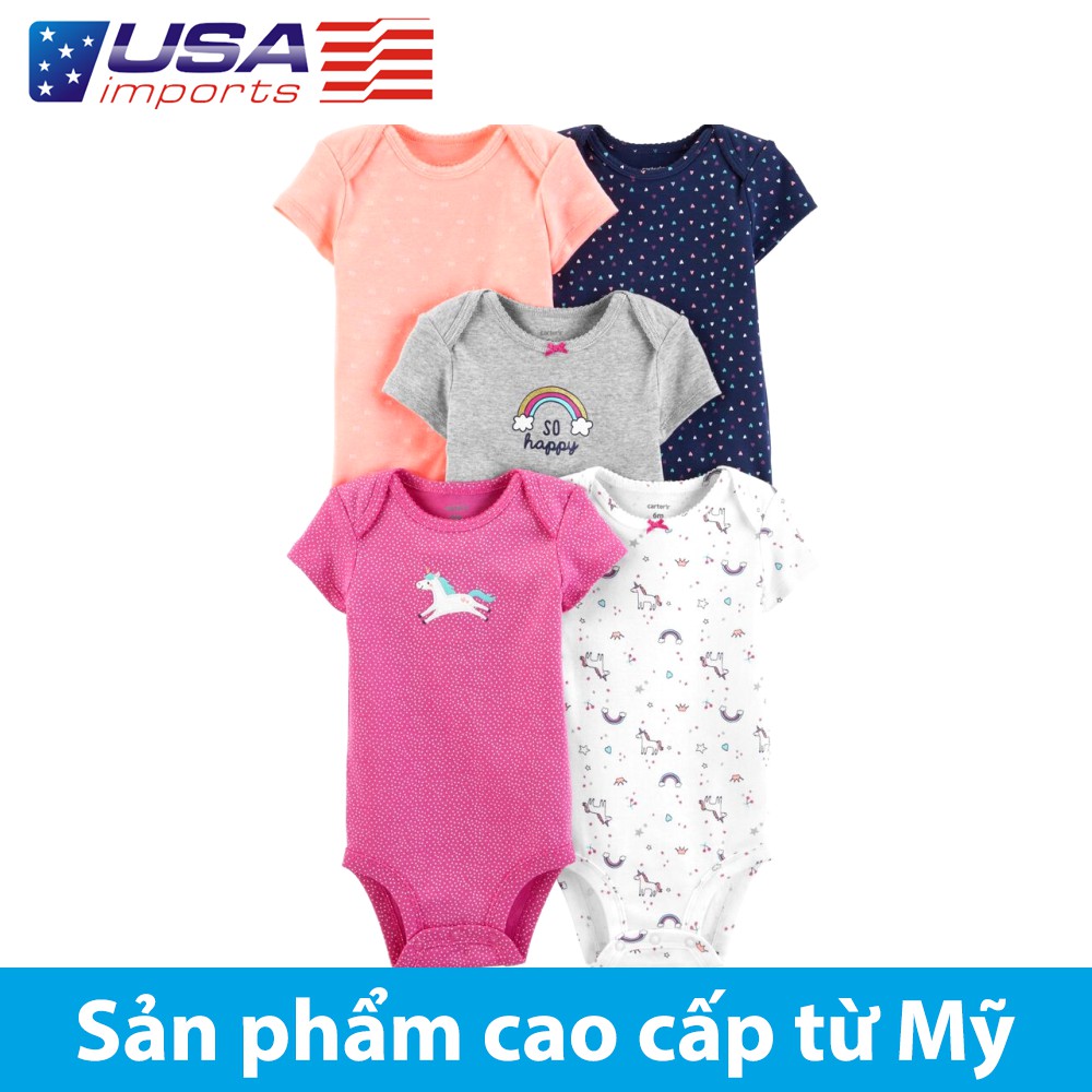 Set 5 áo liền quần tay ngắn Car-tờ Auth Từ Mỹ (17636010)