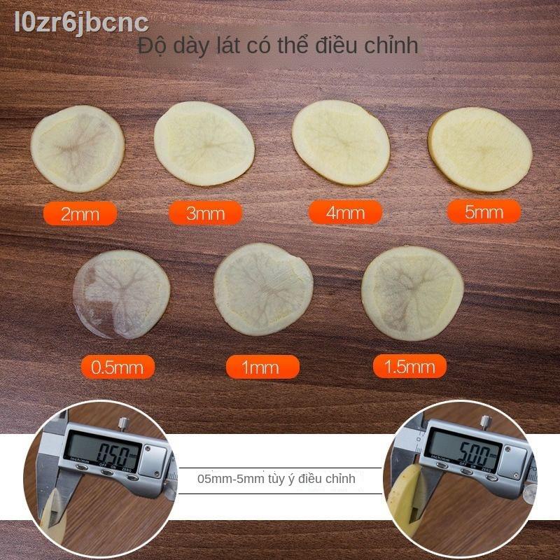 ۩ ↂ ✜Máy thái khoai tây để cắt chiên với độ dày có thể điều chỉnh