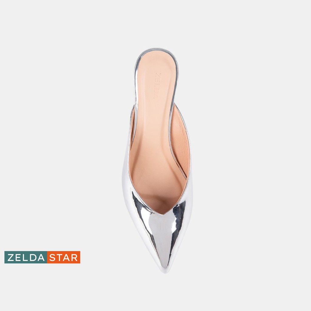 Guốc gót trụ Zelda Star trong suốt cao 6cm - GN0281120