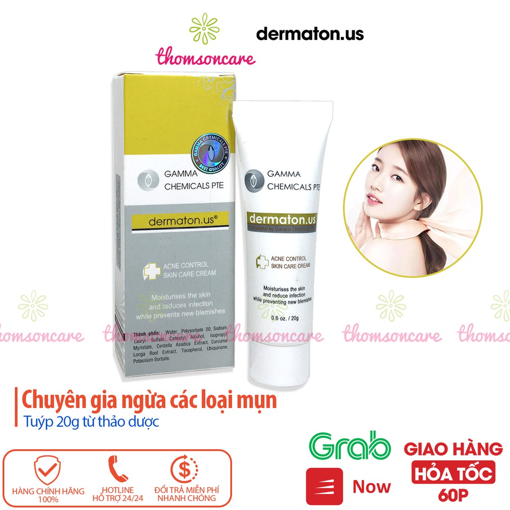 Kem ngừa mụn thâm Dermaton US Gamma Chemicals, giảm sẹo mụn trứng cá từ thảo dược | BigBuy360 - bigbuy360.vn