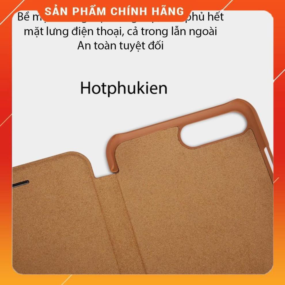 Bao da da thật iPhone 7 Plus / iPhone 8 Plus chính hãng Nillkin Qin sang trọng cao cấp có ngăn đựng thẻ ATM