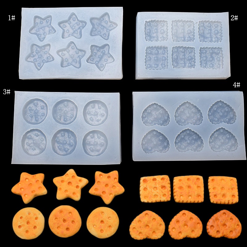 Khuôn Silicone Làm Bánh & Socola Hình Bánh Quy