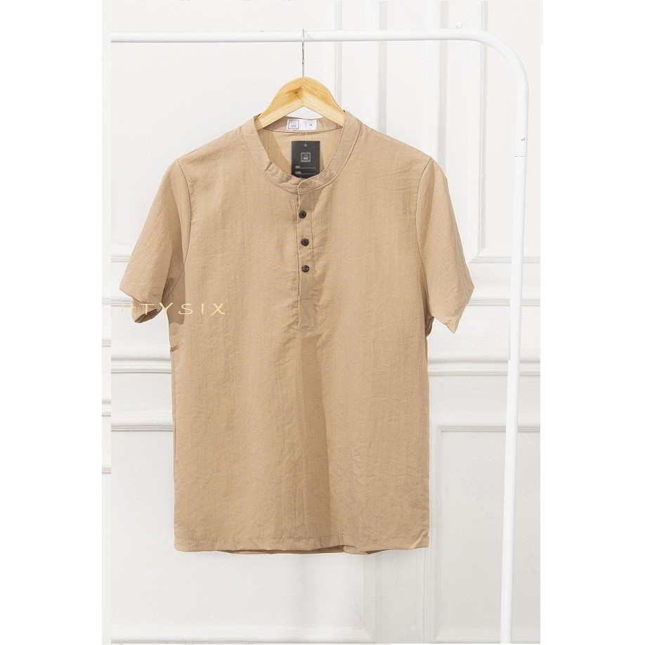 Áo Đũi Nam Cổ Tàu Cộc Tay Đẹp Loại 1 hot 2021