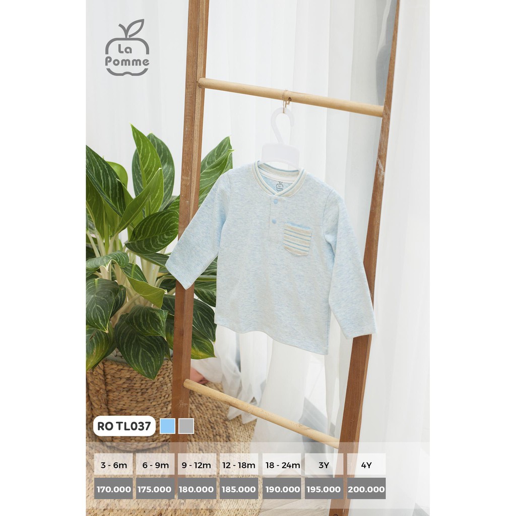 Áo dài tay cổ trụ Lapomme