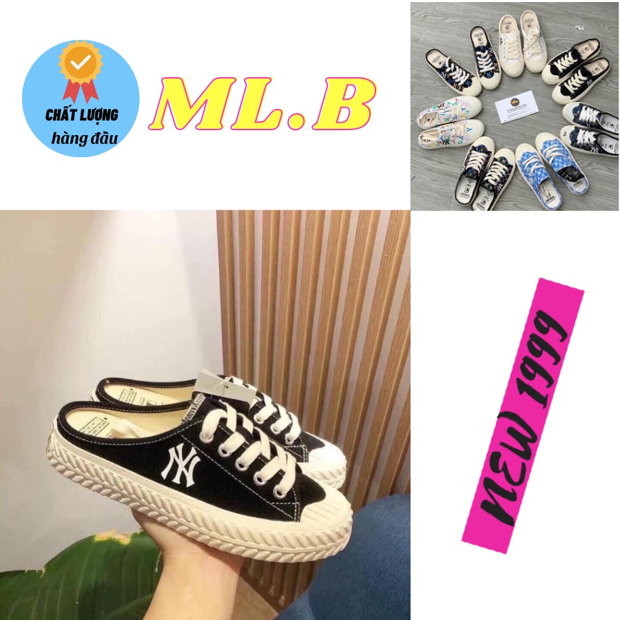 Giày sục mlb giày đạp gót ny thể thao nam nữ mẫu mới full size 35-40